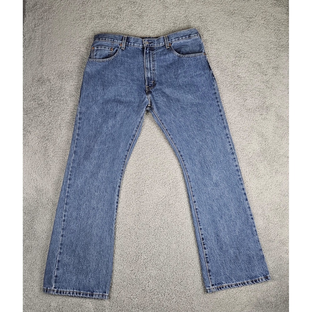 Levis 517 Jeans Mens 38x32 Blue Denim Boot Cut Cowboy Rodeo Relaxed